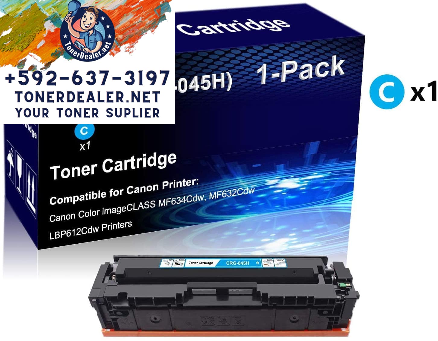 Canon 045 H XL Cyan Toner Cartridge Is 
